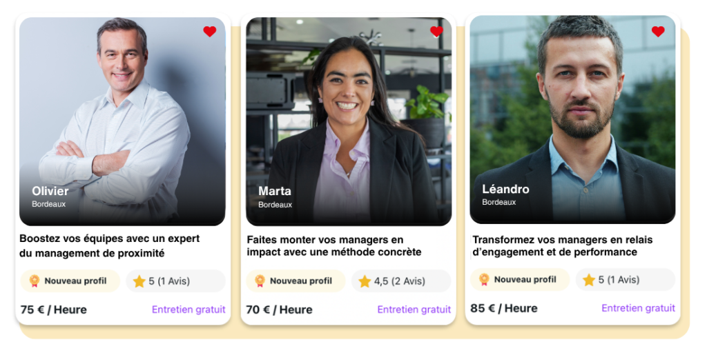 Selectionnez votre formateur